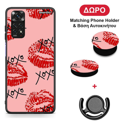 XOXO Lips - Xiaomi Redmi 10 θήκη + Δώρο Phone Holder & Βάση Αυτοκινήτου