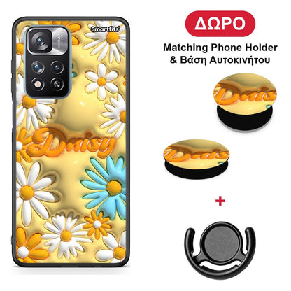 Bubble Daisies - Xiaomi Redmi Note 11 Pro+ 5G θήκη + Δώρο Phone Holder & Βάση Αυτοκινήτου