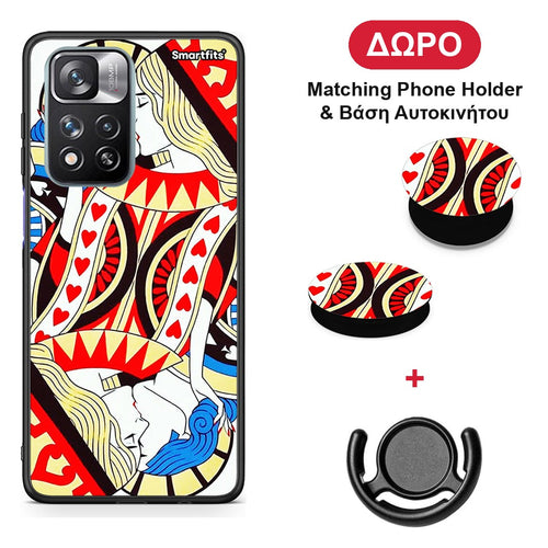 Card Love - Xiaomi Redmi Note 11 Pro+ 5G θήκη + Δώρο Phone Holder & Βάση Αυτοκινήτου