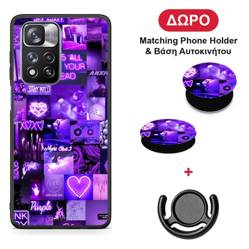 Collage Stay Wild - Xiaomi Redmi Note 11 Pro+ 5G θήκη + Δώρο Phone Holder & Βάση Αυτοκινήτου