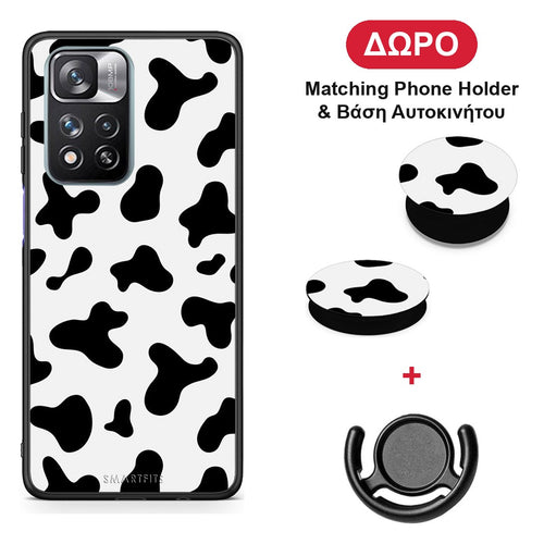 Cow Print - Xiaomi Redmi Note 11 Pro+ 5G θήκη + Δώρο Phone Holder & Βάση Αυτοκινήτου
