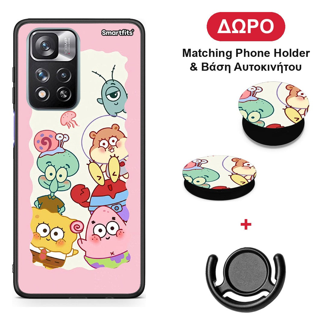 Cute Companion - Xiaomi Redmi Note 11 Pro+ 5G θήκη + Δώρο Phone Holder & Βάση Αυτοκινήτου