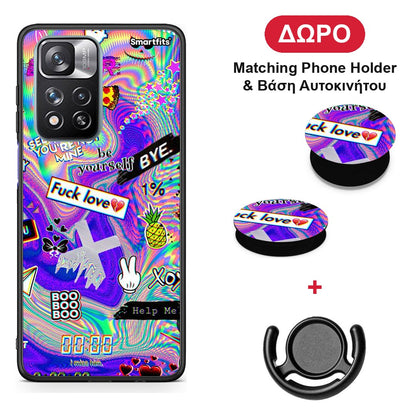 Game Over - Xiaomi Redmi Note 11 Pro+ 5G θήκη + Δώρο Phone Holder & Βάση Αυτοκινήτου