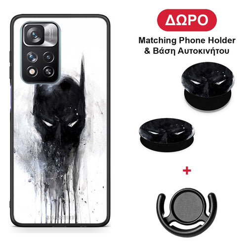 Hero Paint Bat - Xiaomi Redmi Note 11 Pro+ 5G θήκη + Δώρο Phone Holder & Βάση Αυτοκινήτου