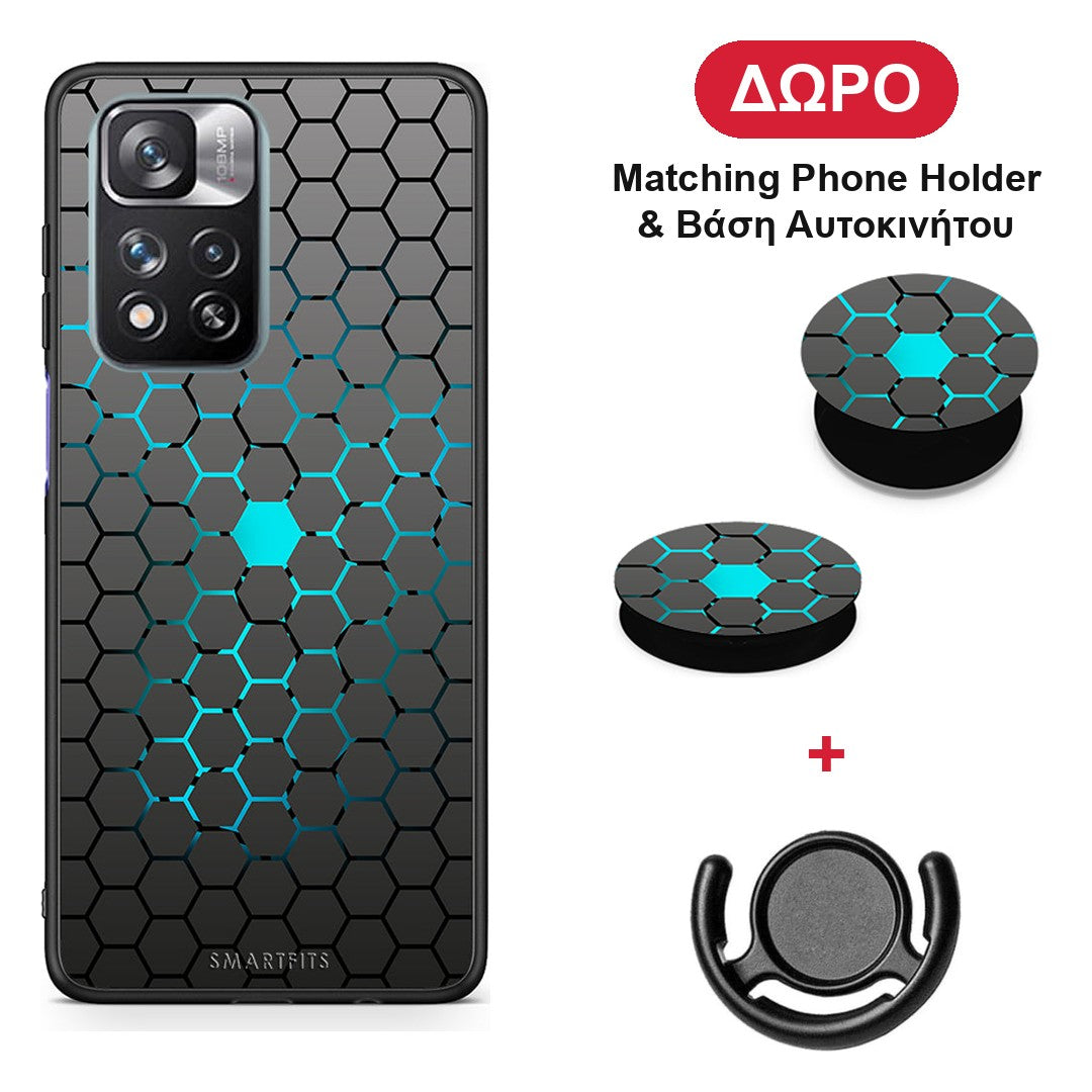 Geometric Hexagonal - Xiaomi Redmi Note 11 Pro+ 5G θήκη + Δώρο Phone Holder & Βάση Αυτοκινήτου