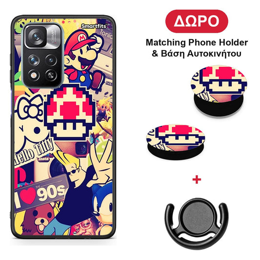 Love The 90s - Xiaomi Redmi Note 11 Pro+ 5G θήκη + Δώρο Phone Holder & Βάση Αυτοκινήτου