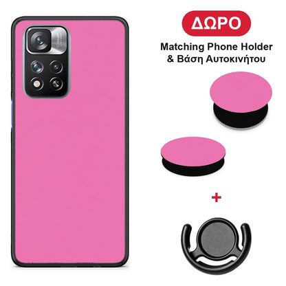 Rose Pink - Xiaomi Redmi Note 11 Pro+ 5G θήκη + Δώρο Phone Holder & Βάση Αυτοκινήτου