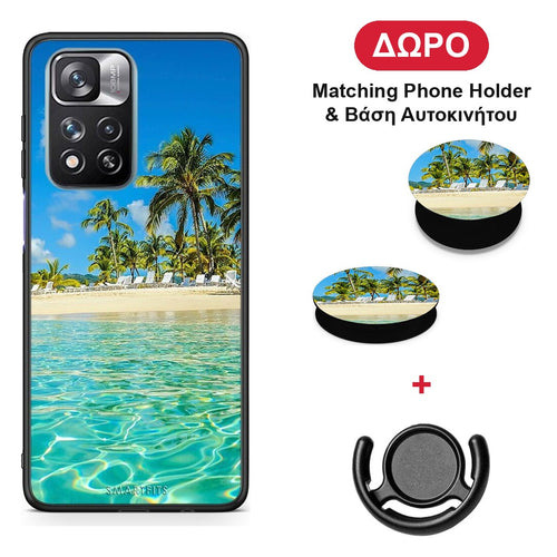 Tropical Vibes - Xiaomi Redmi Note 11 Pro+ 5G θήκη + Δώρο Phone Holder & Βάση Αυτοκινήτου