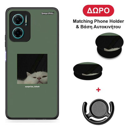 Bitch Surprise - Xiaomi Redmi Note 11E θήκη + Δώρο Phone Holder & Βάση Αυτοκινήτου