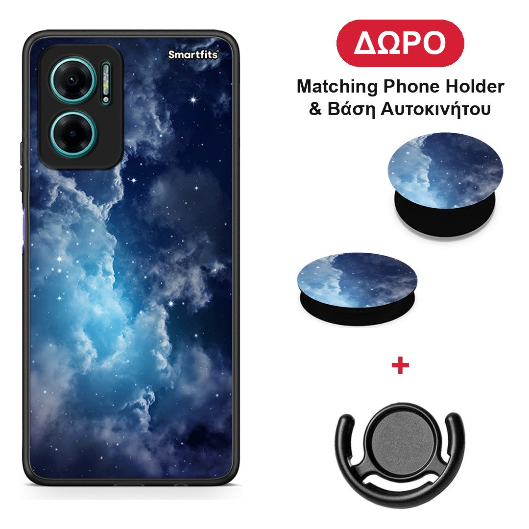 Galactic Blue Sky - Xiaomi Redmi Note 11E θήκη + Δώρο Phone Holder & Βάση Αυτοκινήτου