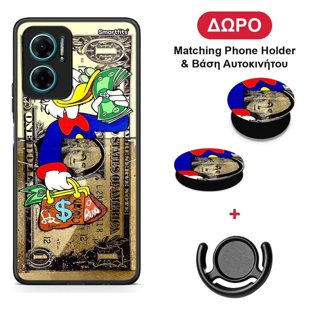 Duck Money - Xiaomi Redmi Note 11E θήκη + Δώρο Phone Holder & Βάση Αυτοκινήτου