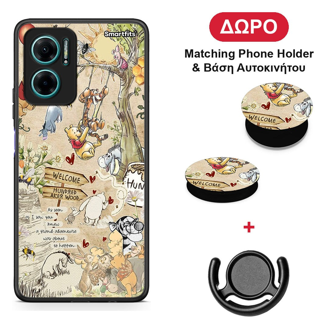 Happy Friends - Xiaomi Redmi Note 11E θήκη + Δώρο Phone Holder & Βάση Αυτοκινήτου