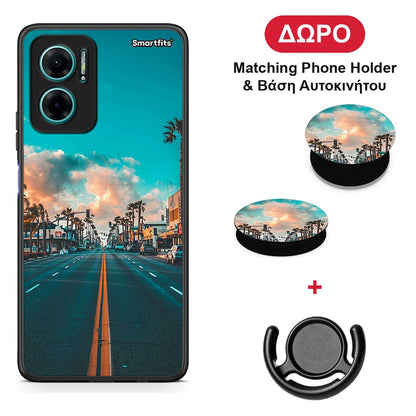 Landscape City - Xiaomi Redmi Note 11E θήκη + Δώρο Phone Holder & Βάση Αυτοκινήτου