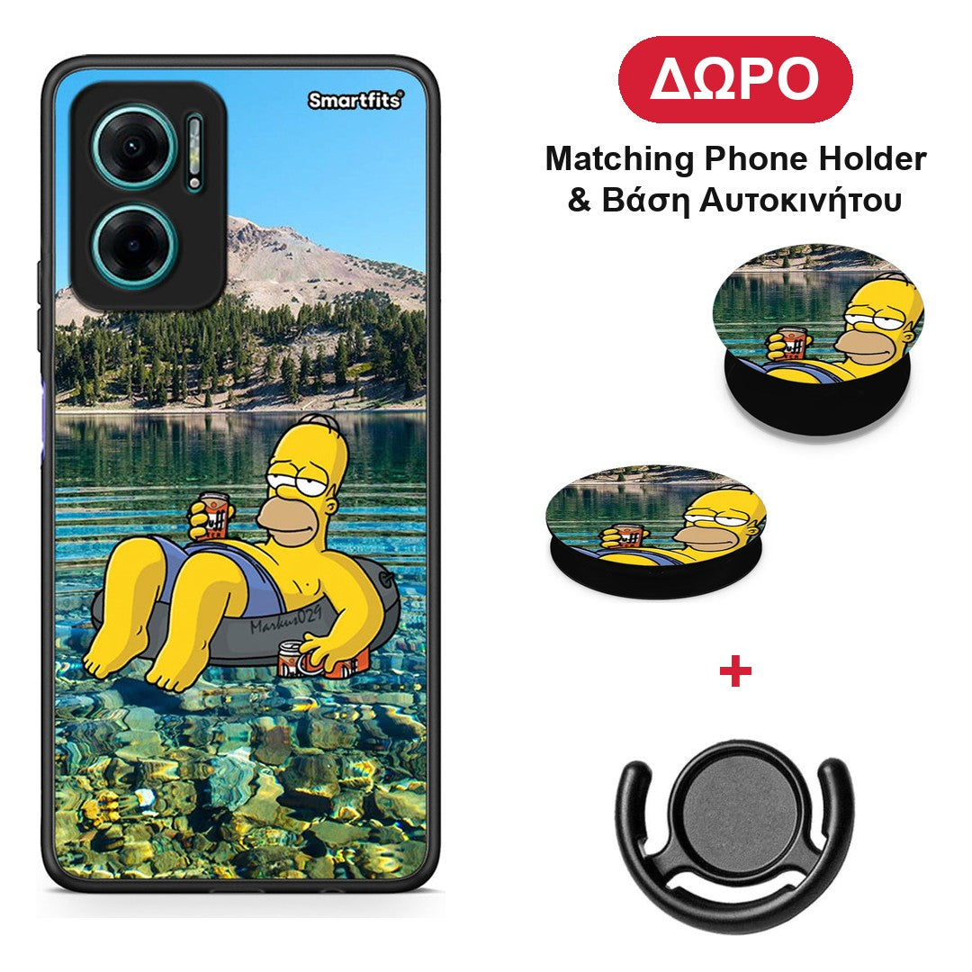 Summer Happiness - Xiaomi Redmi Note 11E θήκη + Δώρο Phone Holder & Βάση Αυτοκινήτου
