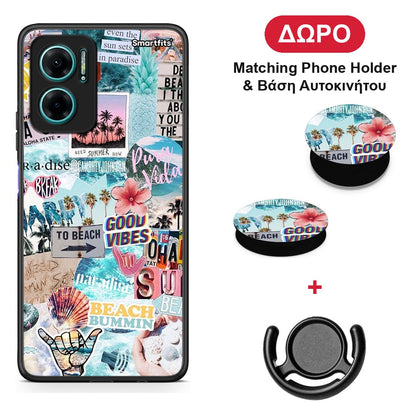 Summer Vibes - Xiaomi Redmi Note 11E θήκη + Δώρο Phone Holder & Βάση Αυτοκινήτου
