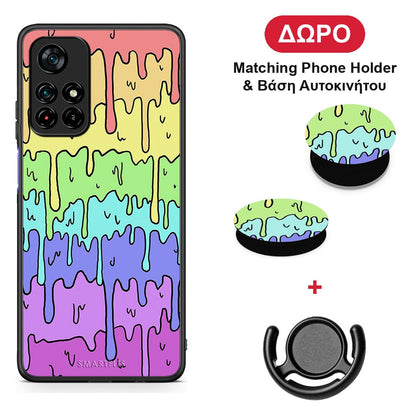 Melting Rainbow - Xiaomi Redmi Note 11S 5G θήκη + Δώρο Phone Holder & Βάση Αυτοκινήτου