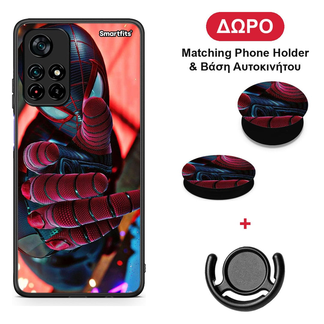 Spider Hand - Xiaomi Redmi Note 11S 5G θήκη + Δώρο Phone Holder & Βάση Αυτοκινήτου