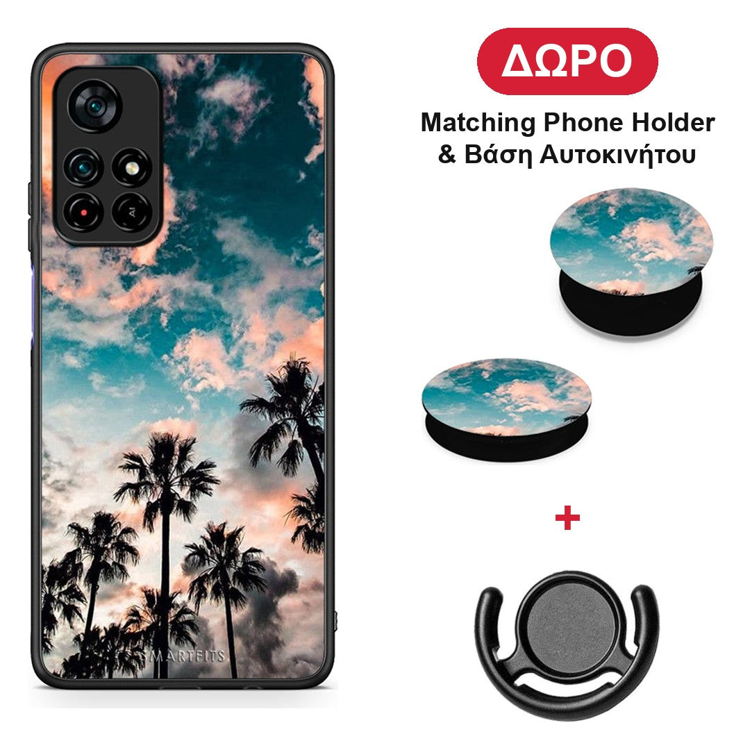 Summer Sky - Xiaomi Redmi Note 11S 5G θήκη + Δώρο Phone Holder & Βάση Αυτοκινήτου