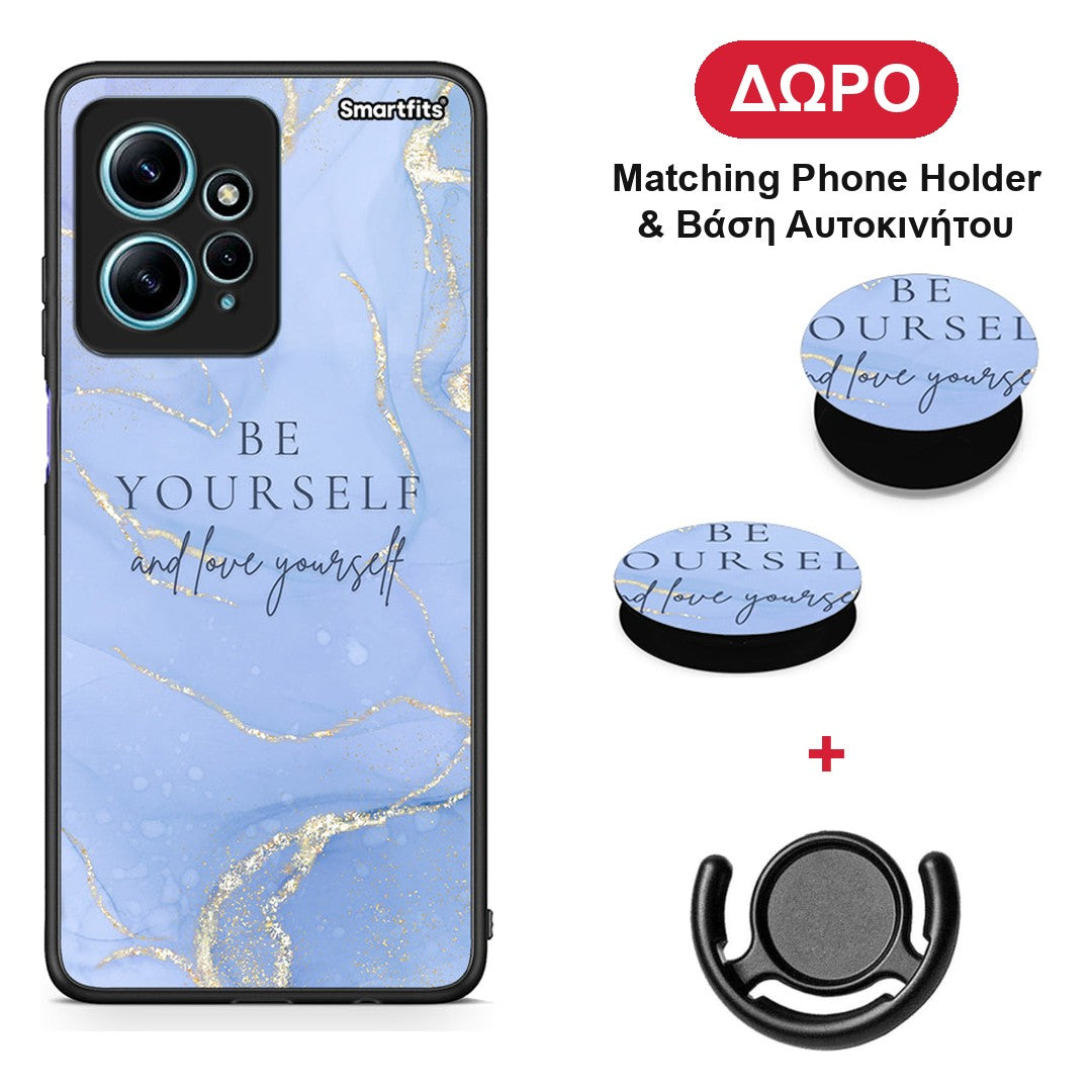 Be Yourself - Xiaomi Redmi Note 12 4G θήκη + Δώρο Phone Holder & Βάση Αυτοκινήτου