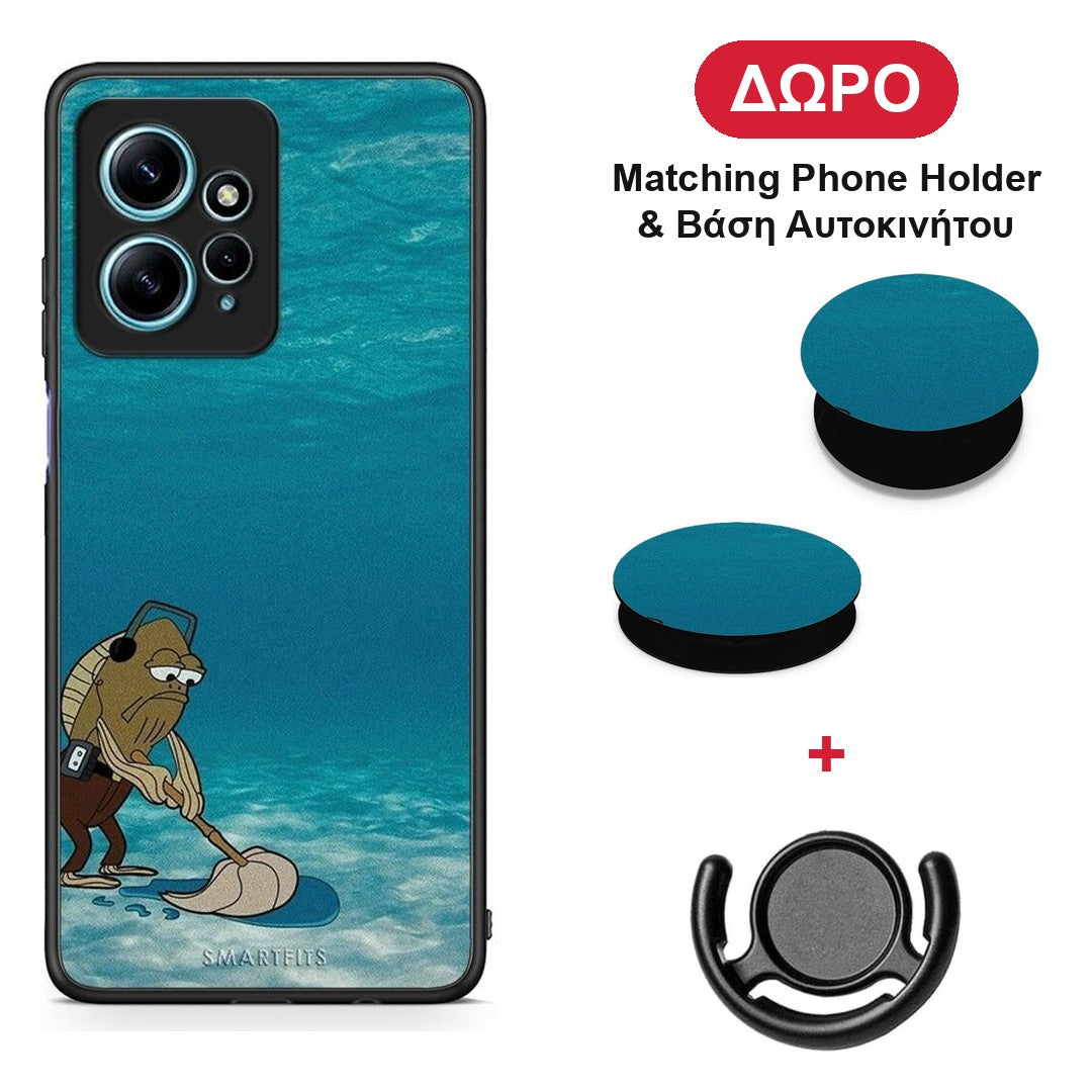 Clean The Ocean - Xiaomi Redmi Note 12 4G θήκη + Δώρο Phone Holder & Βάση Αυτοκινήτου