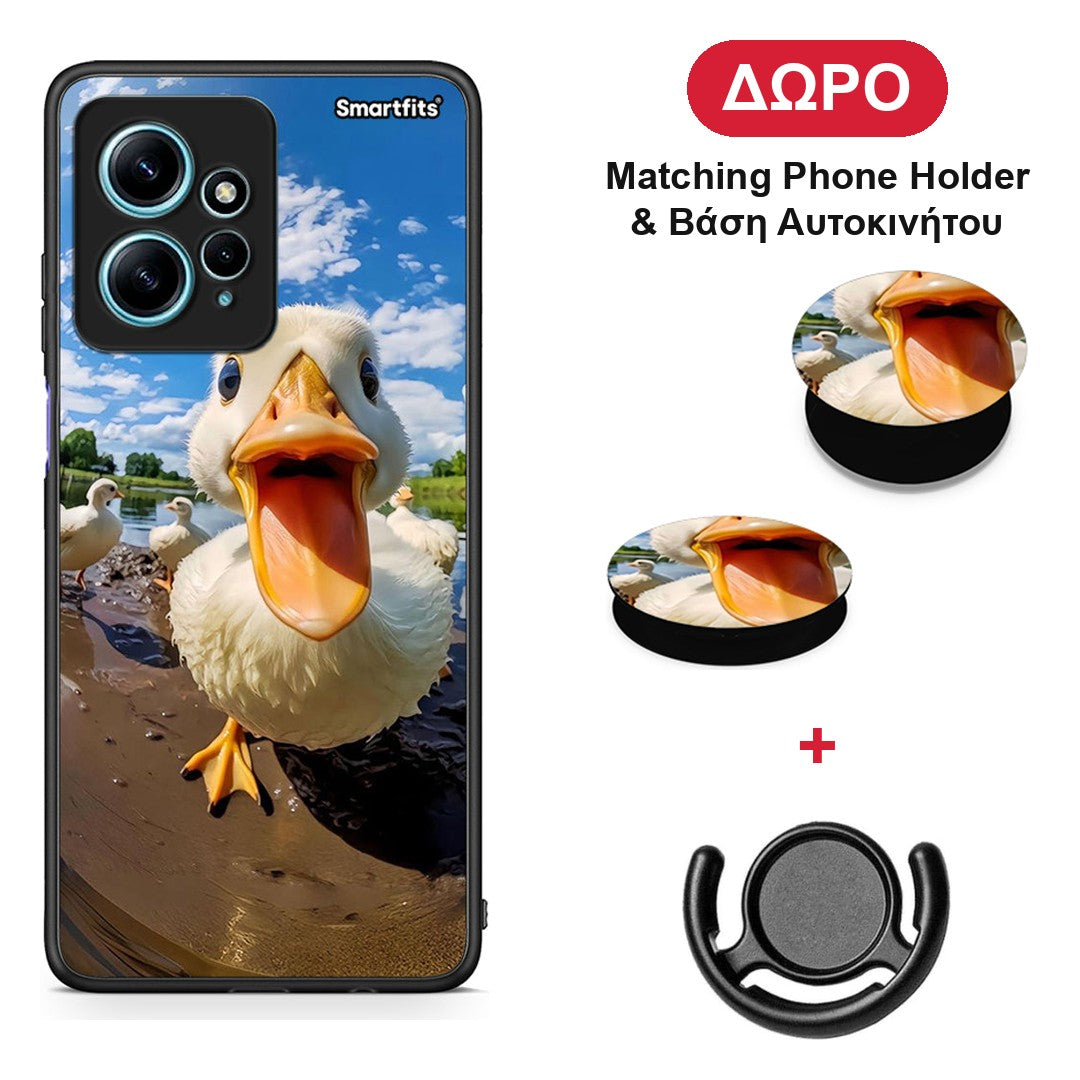 Duck Face - Xiaomi Redmi Note 12 4G θήκη + Δώρο Phone Holder & Βάση Αυτοκινήτου