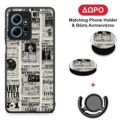 Harry Paper - Xiaomi Redmi Note 12 4G θήκη + Δώρο Phone Holder & Βάση Αυτοκινήτου