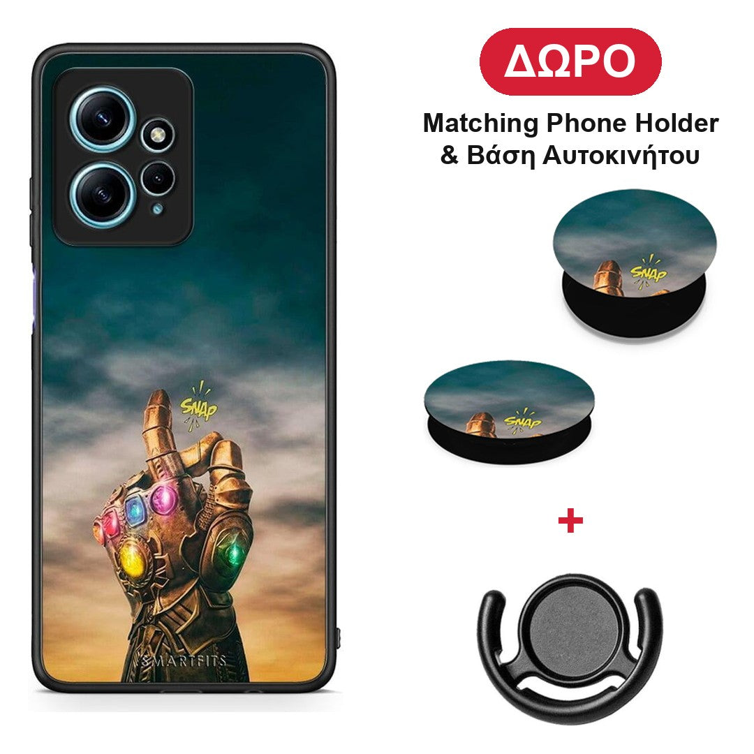 Infinity Snap - Xiaomi Redmi Note 12 4G θήκη + Δώρο Phone Holder & Βάση Αυτοκινήτου