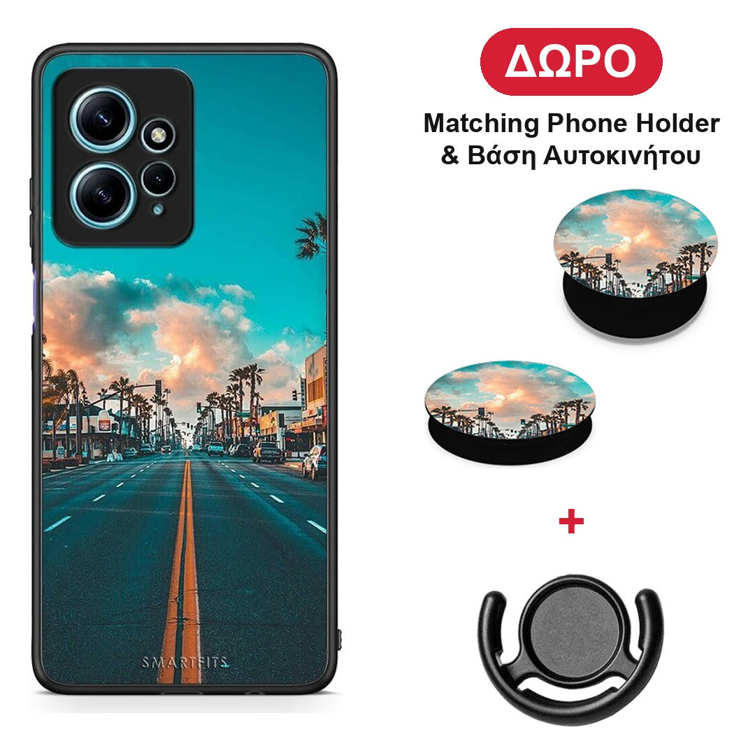 Landscape City - Xiaomi Redmi Note 12 4G θήκη + Δώρο Phone Holder & Βάση Αυτοκινήτου