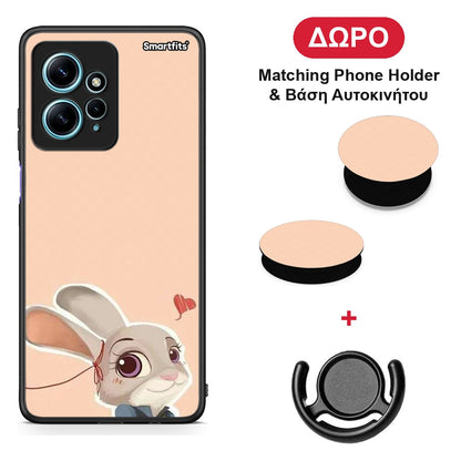 Nick Wilde And Judy Hopps Love 2 - Xiaomi Redmi Note 12 4G θήκη + Δώρο Phone Holder & Βάση Αυτοκινήτου