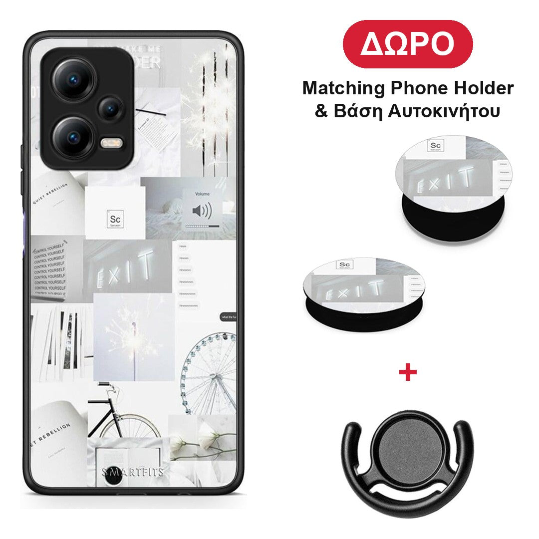 Collage Make Me Wonder - Xiaomi Redmi Note 12 5G θήκη + Δώρο Phone Holder & Βάση Αυτοκινήτου
