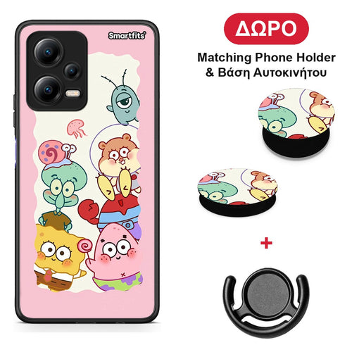 Cute Companion - Xiaomi Redmi Note 12 5G θήκη + Δώρο Phone Holder & Βάση Αυτοκινήτου