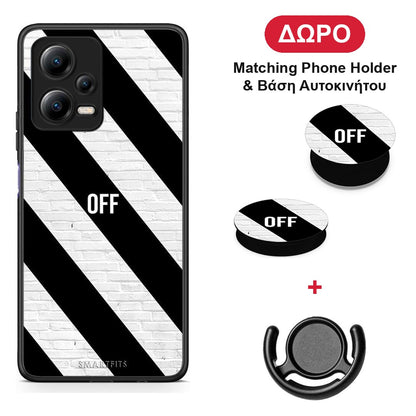 Get Off - Xiaomi Redmi Note 12 5G θήκη + Δώρο Phone Holder & Βάση Αυτοκινήτου