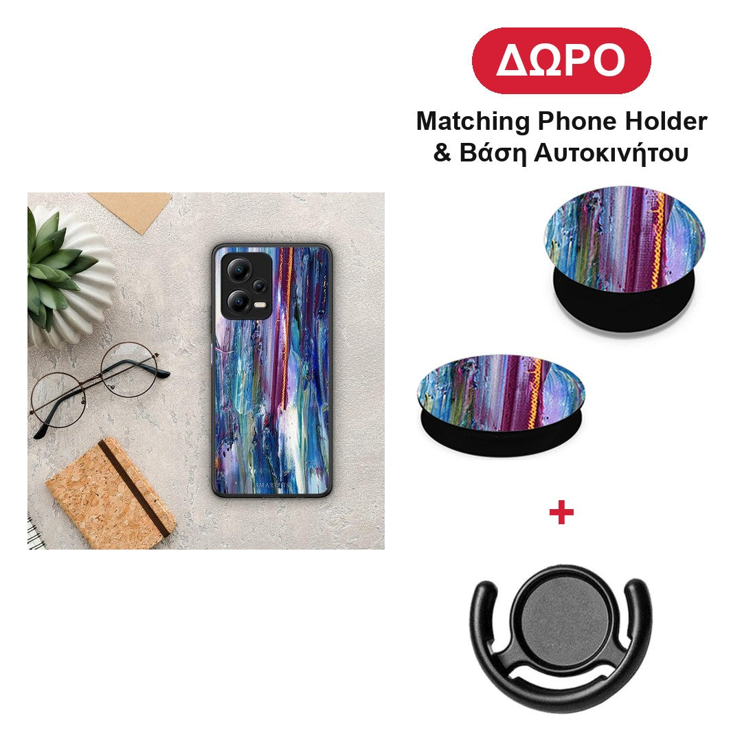 Paint Winter - Xiaomi Redmi Note 12 5G θήκη + Δώρο Phone Holder & Βάση Αυτοκινήτου
