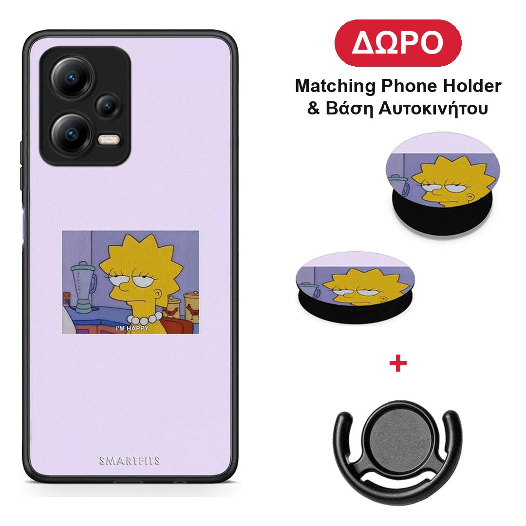 So Happy - Xiaomi Redmi Note 12 5G θήκη + Δώρο Phone Holder & Βάση Αυτοκινήτου