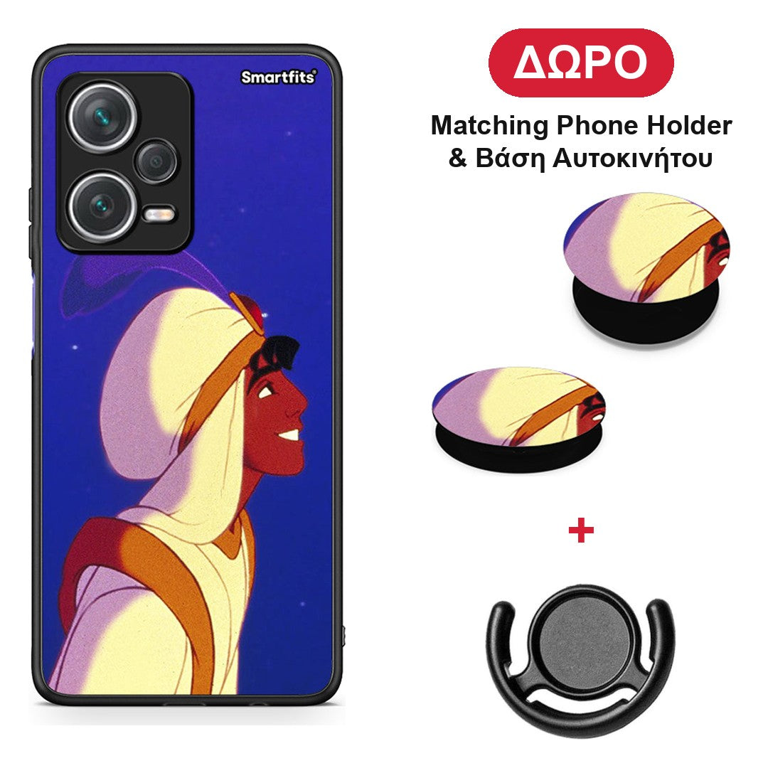 Alladin And Jasmine Love 1 - Xiaomi Redmi Note 12 Pro+ / 12 Pro Discovery θήκη + Δώρο Phone Holder & Βάση Αυτοκινήτου