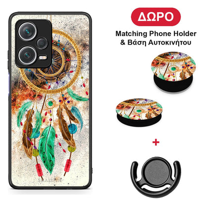 Boho DreamCatcher - Xiaomi Redmi Note 12 Pro+ / 12 Pro Discovery θήκη + Δώρο Phone Holder & Βάση Αυτοκινήτου
