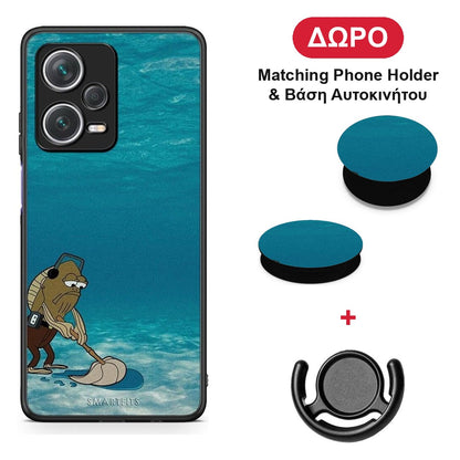 Clean The Ocean - Xiaomi Redmi Note 12 Pro+ / 12 Pro Discovery θήκη + Δώρο Phone Holder & Βάση Αυτοκινήτου