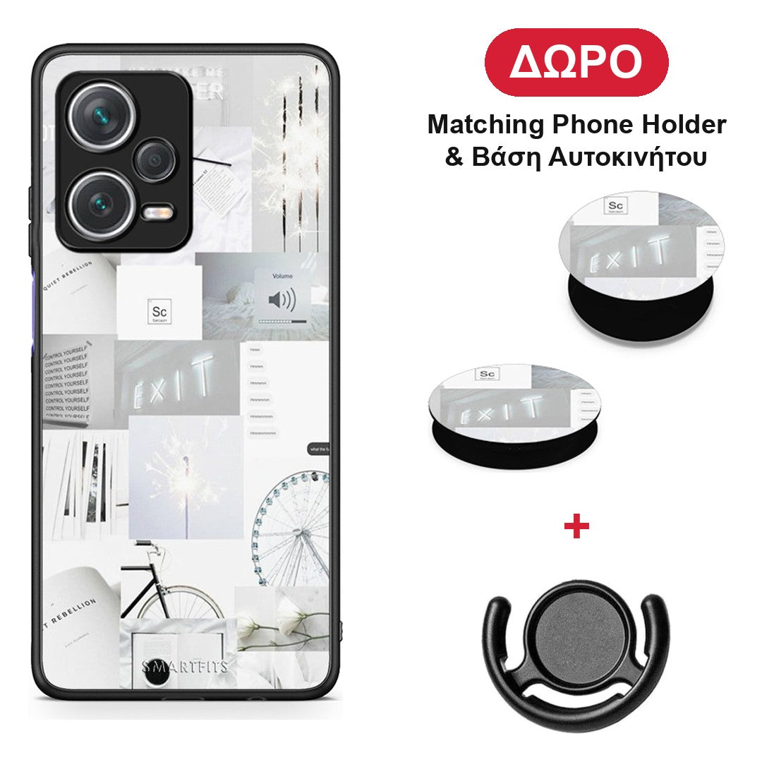 Collage Make Me Wonder - Xiaomi Redmi Note 12 Pro+ / 12 Pro Discovery θήκη + Δώρο Phone Holder & Βάση Αυτοκινήτου
