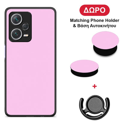 Cotton Candy Pink - Xiaomi Redmi Note 12 Pro+ / 12 Pro Discovery θήκη + Δώρο Phone Holder & Βάση Αυτοκινήτου