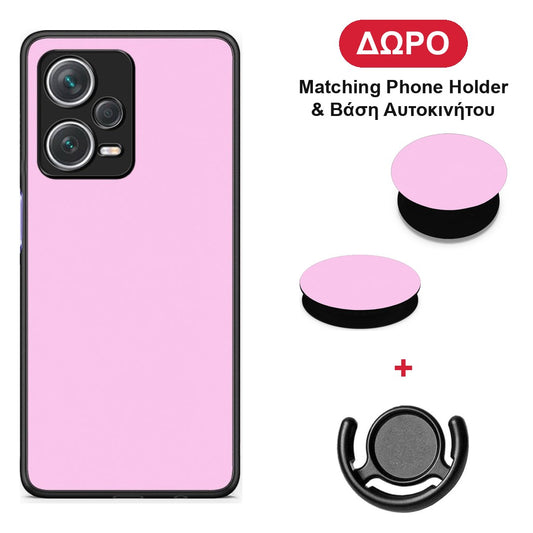 Cotton Candy Pink - Xiaomi Redmi Note 12 Pro+ / 12 Pro Discovery θήκη + Δώρο Phone Holder & Βάση Αυτοκινήτου