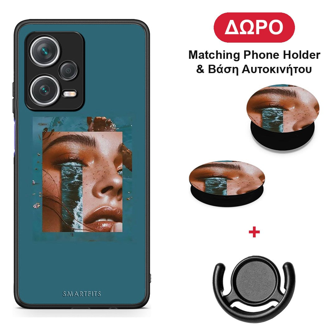 Cry An Ocean - Xiaomi Redmi Note 12 Pro+ / 12 Pro Discovery θήκη + Δώρο Phone Holder & Βάση Αυτοκινήτου