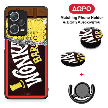 Golden Ticket - Xiaomi Redmi Note 12 Pro+ / 12 Pro Discovery θήκη + Δώρο Phone Holder & Βάση Αυτοκινήτου