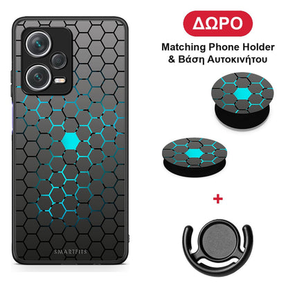 Geometric Hexagonal - Xiaomi Redmi Note 12 Pro+ / 12 Pro Discovery θήκη + Δώρο Phone Holder & Βάση Αυτοκινήτου