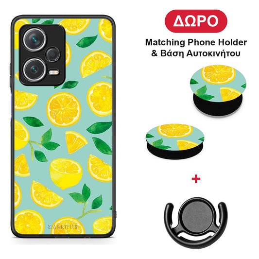 Lemons - Xiaomi Redmi Note 12 Pro+ / 12 Pro Discovery θήκη + Δώρο Phone Holder & Βάση Αυτοκινήτου