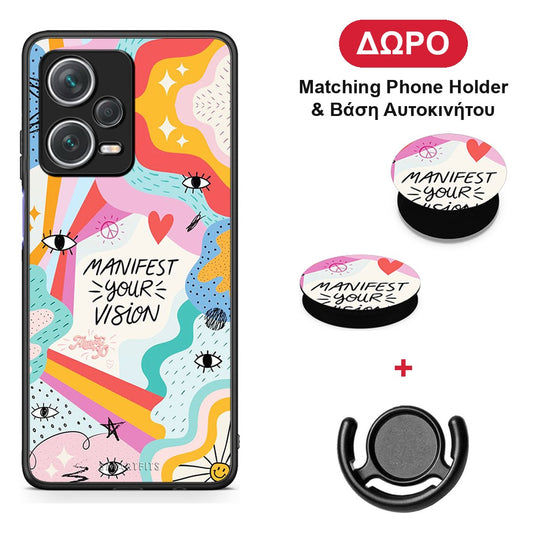 Manifest Your Vision - Xiaomi Redmi Note 12 Pro+ / 12 Pro Discovery θήκη + Δώρο Phone Holder & Βάση Αυτοκινήτου