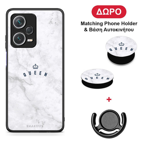Marble Queen - Xiaomi Redmi Note 12 Pro+ / 12 Pro Discovery θήκη + Δώρο Phone Holder & Βάση Αυτοκινήτου