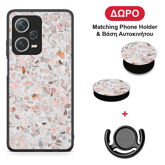 Marble Terrazzo - Xiaomi Redmi Note 12 Pro+ / 12 Pro Discovery θήκη + Δώρο Phone Holder & Βάση Αυτοκινήτου