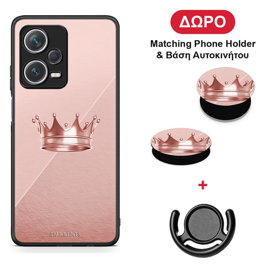 Minimal Crown - Xiaomi Redmi Note 12 Pro+ / 12 Pro Discovery θήκη + Δώρο Phone Holder & Βάση Αυτοκινήτου