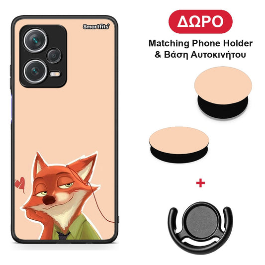 Nick Wilde And Judy Hopps Love 1 - Xiaomi Redmi Note 12 Pro+ / 12 Pro Discovery θήκη + Δώρο Phone Holder & Βάση Αυτοκινήτου