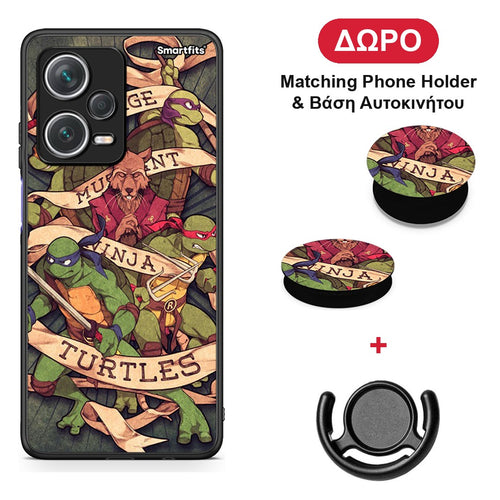 Ninja Turtles - Xiaomi Redmi Note 12 Pro+ / 12 Pro Discovery θήκη + Δώρο Phone Holder & Βάση Αυτοκινήτου